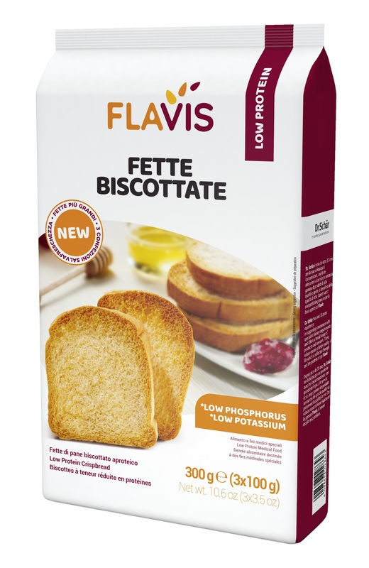 FLAVIS FETTE BISCOTTATE APROTEICHE 300 G - farmacialombardia.it