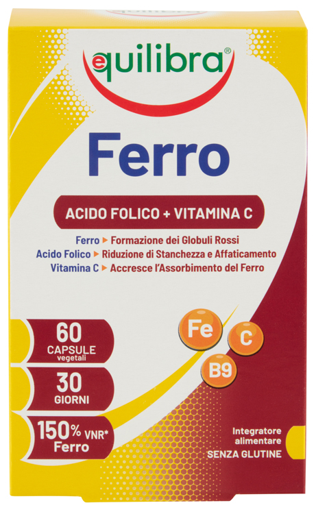 FERRO CON ACIDO FOLICO + VITAMINA C 60 CAPSULE - farmacialombardia.it