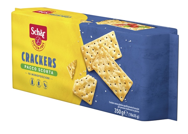 SCHAR CRACKERS SENZA LATTOSIO PACCO SCORTA 10 MONOPORZIONI DA 35 G - farmacialombardia.it