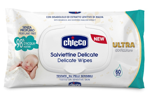 CHICCO COSMETICO SALVIETTE 60 PEZZI NO PROFUNO - farmacialombardia.it