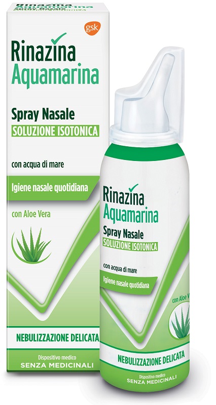 RINAZINA AQUAMARINA ISOTONICA ALOE SPRAY NEBULIZZAZIONE DELICATA 100 ML - farmacialombardia.it