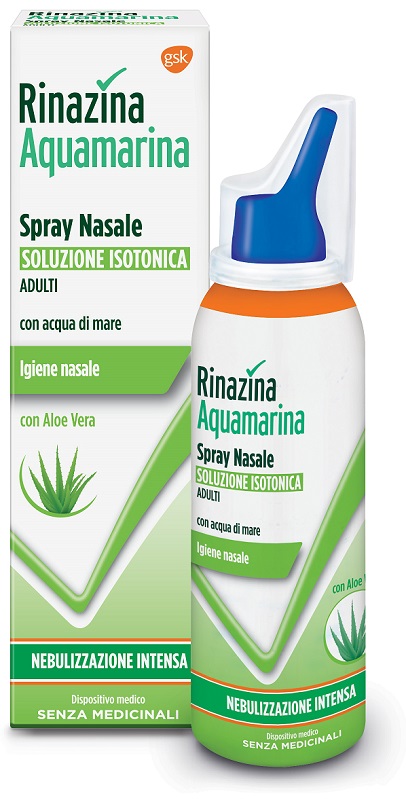 RINAZINA AQUAMARINA ISOTONICA ALOE SPRAY NEBULIZZAZIONE INTENSA 100 ML - farmacialombardia.it