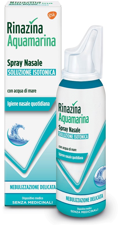 RINAZINA AQUAMARINA ISOTONICA SPRAY NEBULIZZAZIONE DELICATA 100 ML - farmacialombardia.it