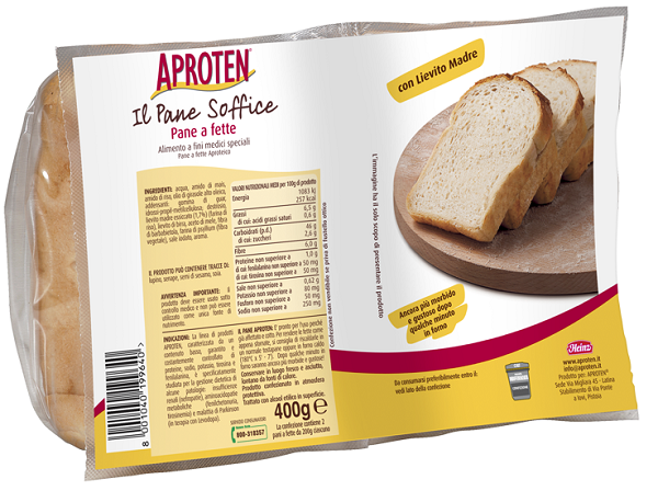APROTEN PANE BIANCO FETTE 2 PEZZI DA 200 G - farmacialombardia.it