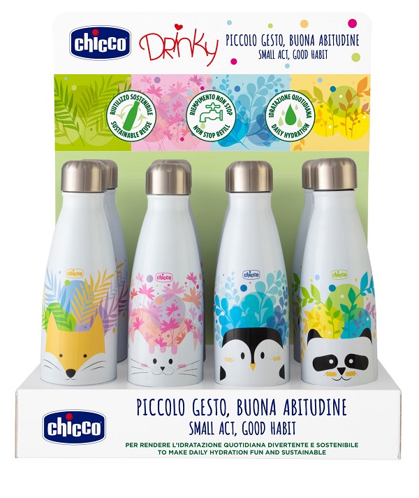 CHICCO BORRACCIA INOX 350 ML - farmacialombardia.it