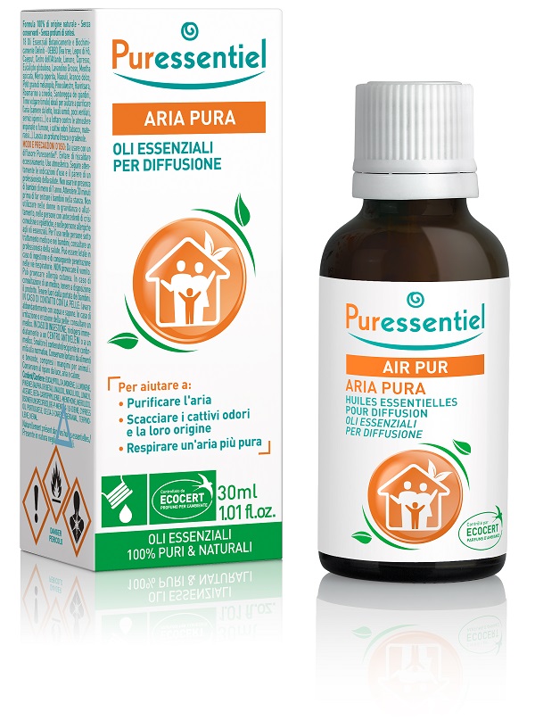 PURESSENTIEL MISCELA PER DIFFUSIONE ARIA PURA CERTIFICATA ECOCERT 30 ML - farmacialombardia.it