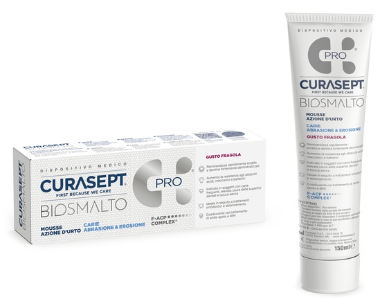 CURASEPT BIOSMALTO MOUSSE CARIE FRAGOLA 50 ML - farmacialombardia.it