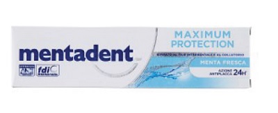 MENTADENT MAXIMUM PROTECTION MENTA FRESCA DENTIFRICIO 75 ML - farmacialombardia.it