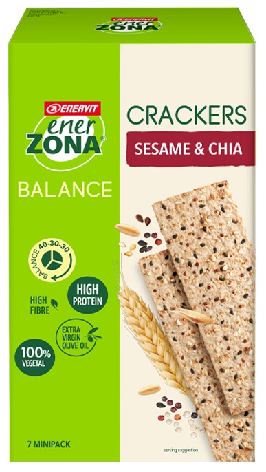 ENERZONA CRACKERS SESAME & CHIA 25 G - farmacialombardia.it
