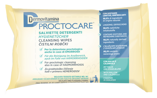 DERMOVITAMINA PROCTOCARE SALVIETTE DETERGENTI 15 PEZZI - farmacialombardia.it
