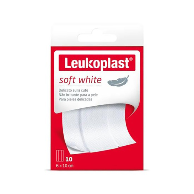 LEUKOPLAST SOFT WHITE 100 X 6 CM 10 PEZZI - farmacialombardia.it
