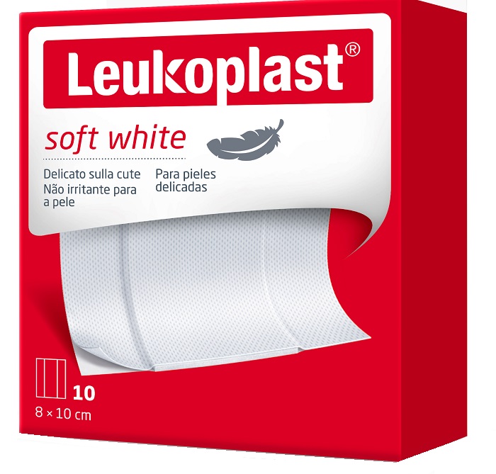 LEUKOPLAST SOFT WHITE 100 X 8 CM 10 PEZZI - farmacialombardia.it