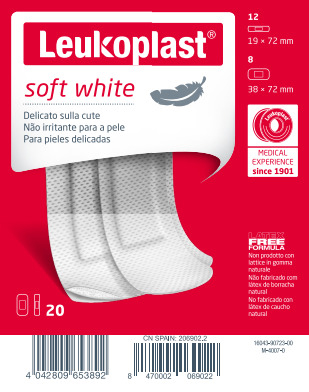 LEUKOPLAST SOFT WHITE 20 PEZZI ASSORTITI - farmacialombardia.it