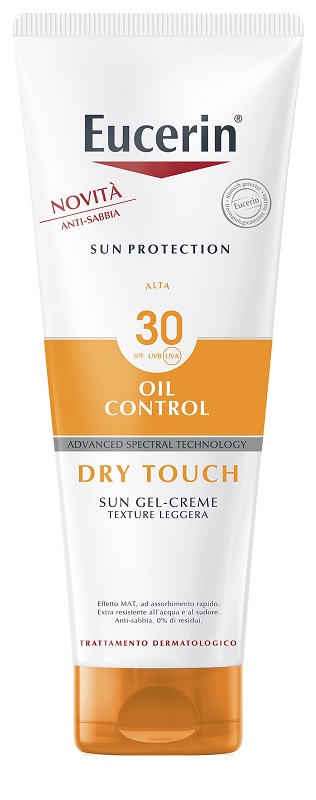 EUCERIN SUN GEL DRY TOUCH SPF30+ 200 ML - farmacialombardia.it