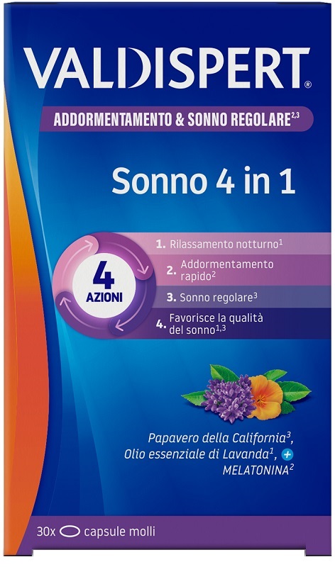 VALDISPERT SONNO 4 IN 1 30 CAPSULE MOLLI - farmacialombardia.it