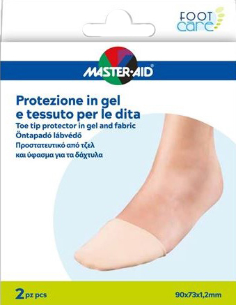 PROTEZIONE IN GEL E TESSUTO MASTER-AID FOOTCARE PUNTA DEI PIEDI 2 PEZZI C16 - farmacialombardia.it