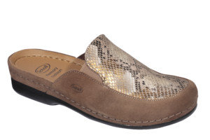 SCARPA OLARA SUEDE+CROCO PRINTED SYNTHETIC W BEIGE 38 - farmacialombardia.it