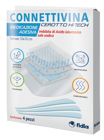 CEROTTO CONNETTIVINA HITECH 10 X 10 CM 4 PEZZI - farmacialombardia.it