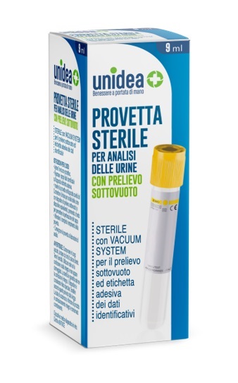 PROVETTA URINE UNIDEA SOTTOVUOTO DA 9 ML - farmacialombardia.it