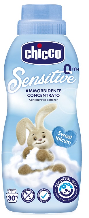 CHICCO SENSITIVE 0M+ AMMORBIDENTE CONCENTRATO SWEET TALCUM 750 ML - farmacialombardia.it