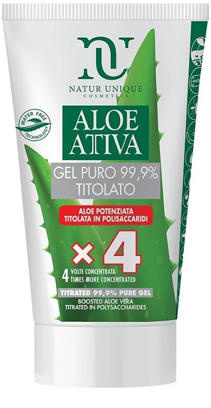 NATUR UNIQUE ALOE ATTIVA GEL PURO TITOLATO 99,9% 50 ML - farmacialombardia.it