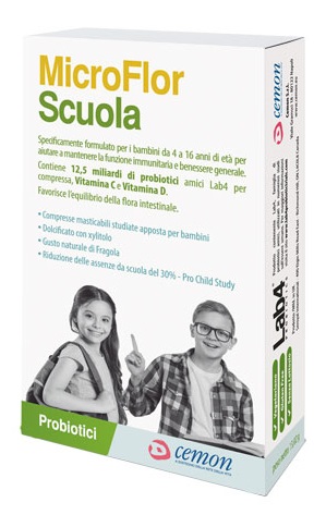 MICROFLOR SCUOLA 30 CAPSULE MASTICABILI - farmacialombardia.it
