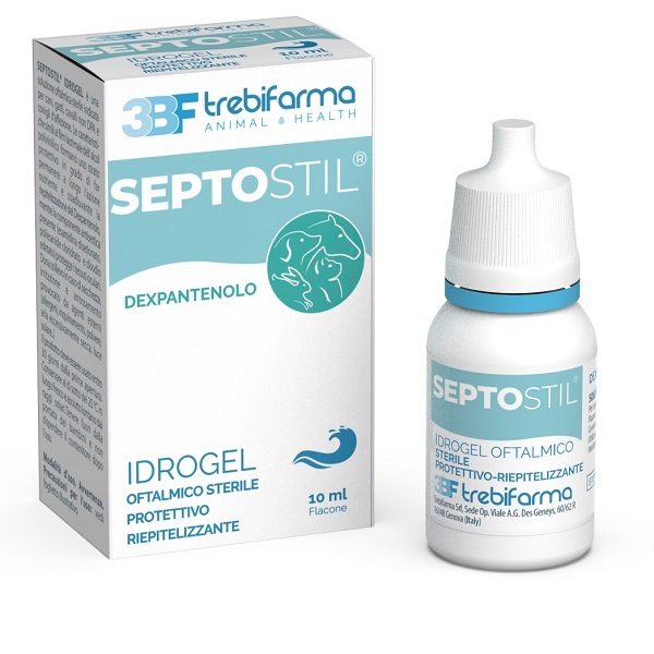 SEPTOSTIL SOLUZIONE OFTALMICA IDRATANTE EPITELIO PROTETTIVA LENITIVA LUBRIFICANTE PER CANI E GATTI 10 ML - farmacialombardia.it