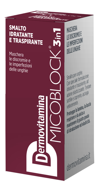 DERMOVITAMINA MICOBLOCK 3 IN 1 SMALTO IDRATANTE E TRASPIRANTE BORDEAUX 5 ML - farmacialombardia.it