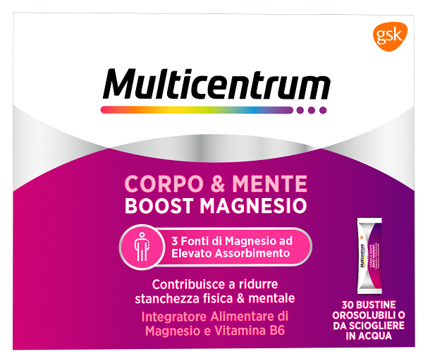 MULTICENTRUM BOOST MAGNESIO 30 BUSTINE - farmacialombardia.it