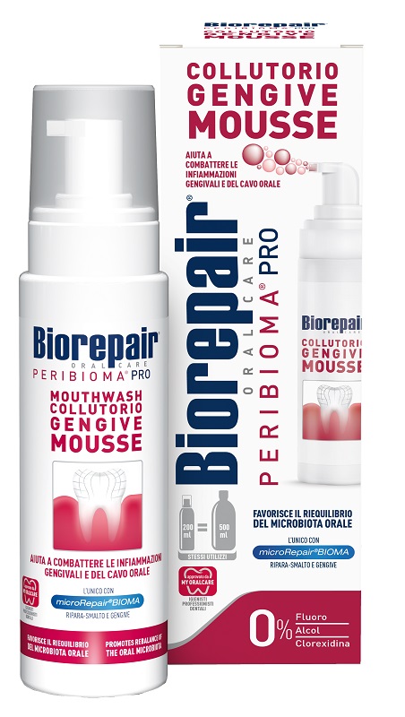BIOREPAIR ORAL CARE PERIBIOMA PRO COLLUTORIO GENGIVE MOUSSE 200 ML - farmacialombardia.it