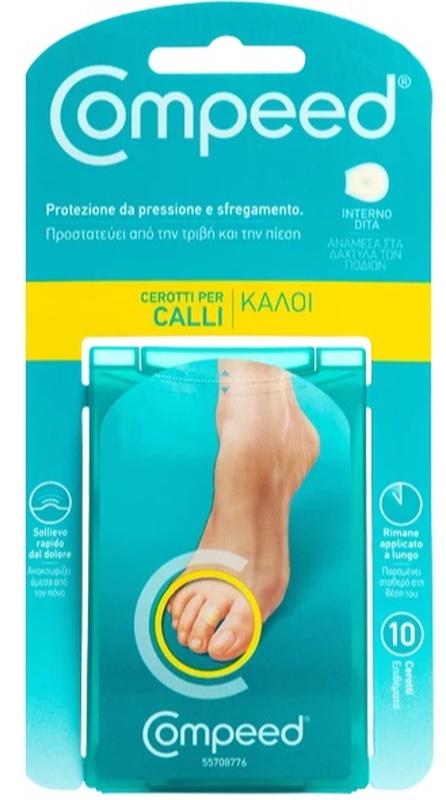 COMPEED CEROTTI PER CALLI INTERNO DITA 10 PEZZI - farmacialombardia.it
