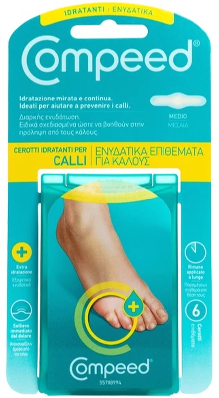 COMPEED CEROTTI PER CALLI IDRATANTI 6 PEZZI - farmacialombardia.it