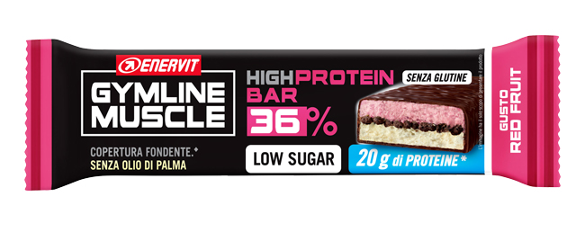 ENERVIT HIGH PROTEIN BAR 36% RED FRUIT BARRETTA 55 G - farmacialombardia.it