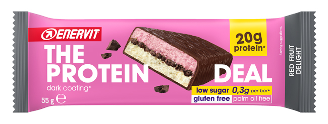 ENERVIT PROT DEAL BAR 55 G RED FRUIT - farmacialombardia.it