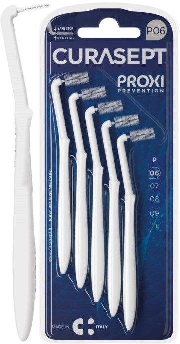 CURASEPT PROXI ANGLE P06 BIANCO/WHITE 5 PEZZI - farmacialombardia.it