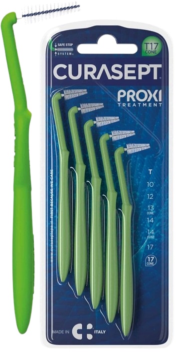 CURASEPT PROXI ANGLE P09 VERDE CHIARO/LIGHT GREEN 5 PEZZI - farmacialombardia.it