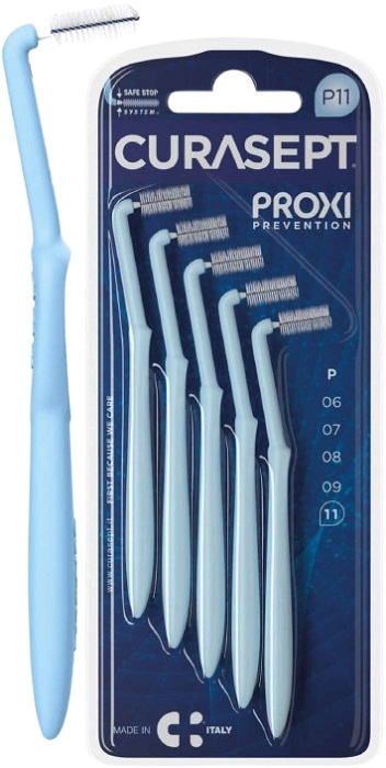 CURASEPT PROXI ANGLE P11 AZZURRO/LIGHT BLUE 5 PEZZI - farmacialombardia.it