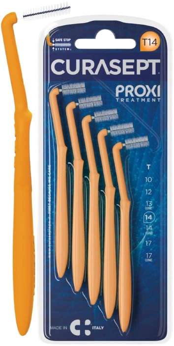 CURASEPT PROXI ANGLE T14 ARANCIO/ORANGE 5 PEZZI - farmacialombardia.it
