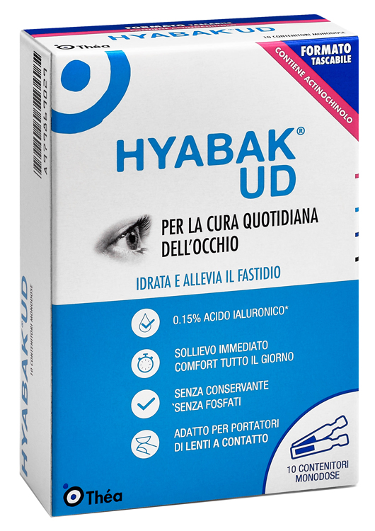 HYABAK UD SOSTITUTO LACRIMALE 10 MONODOSI 4 G - farmacialombardia.it