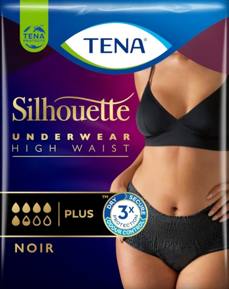 PANNOLONE A MUTANDINA ASSORBENTE TENA SILHOUETTE NOIR M VITA ALTA 9 PEZZI - farmacialombardia.it