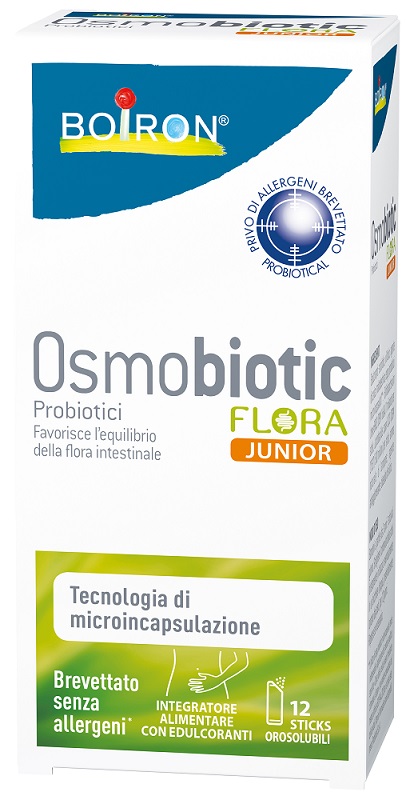 OSMOBIOTIC FLORA JUNIOR 12 STICKS OROSOLUBILI - farmacialombardia.it