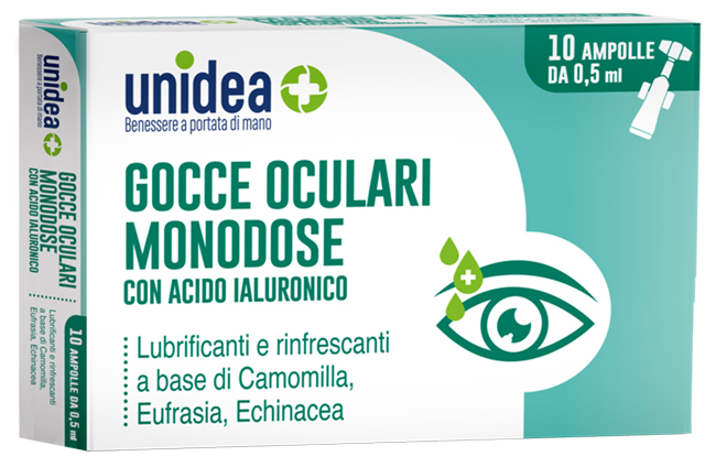 UNIDEA GOCCE OCULARI 10 FLACONCINI MONODOSE DA 0,5 ML - farmacialombardia.it