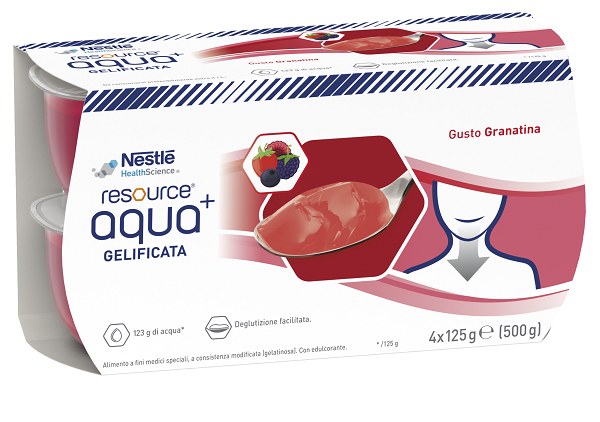 RESOURCE AQUA ACQUA GELIFICATA+GRENADA CUP 6 4X125 G - farmacialombardia.it