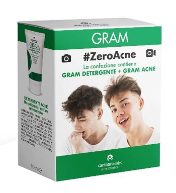 GRAM ZEROACNE 1 GRAM DETERGENTE 50 ML + 1 GRAM ACNE 50 ML - farmacialombardia.it