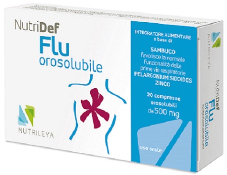 NUTRIDEF FLU OROSOLUBILE 20 COMPRESSE - farmacialombardia.it