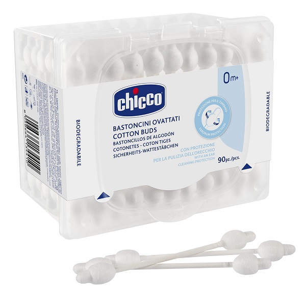 CHICCO BASTONCINI COTONATI 90 PEZZI - farmacialombardia.it