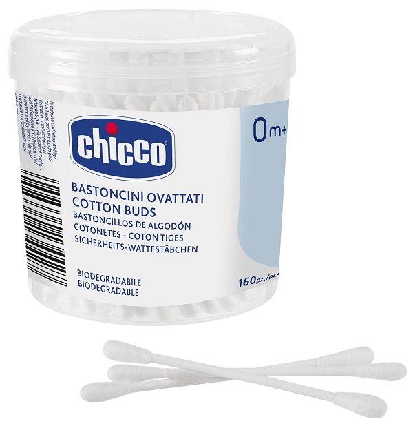 CHICCO BASTONCINI COTONATI 160 PEZZI - farmacialombardia.it