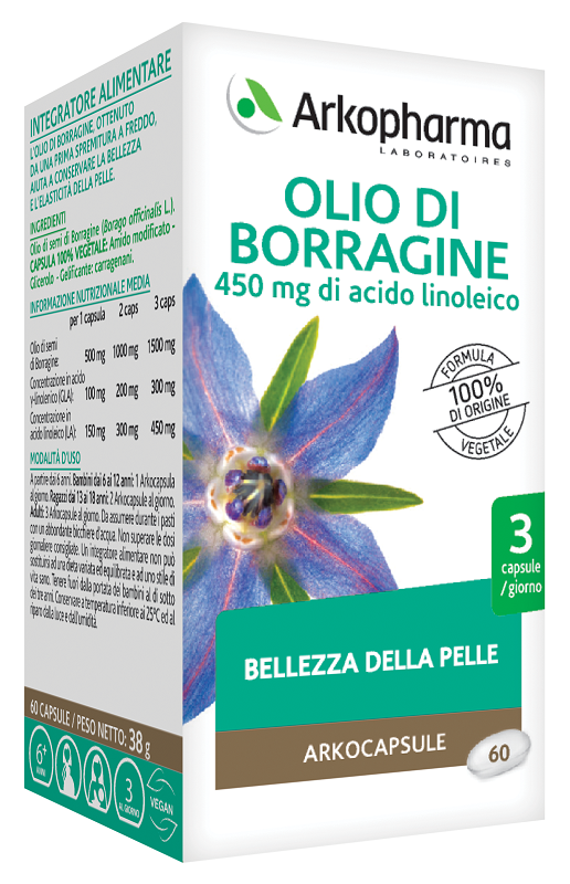 ARKOPHARMA OLIO DI BORRAGINE 60 PERLE - farmacialombardia.it