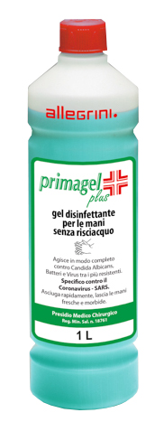 PRIMAGEL PLUS GEL DISINFETTANTE PER LE MANI 1 LITRO - farmacialombardia.it