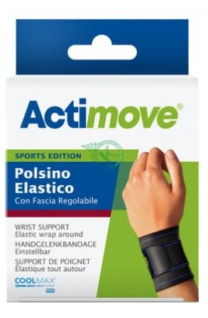 ACTIMOVE SPORTS EDITION POLSINO ELASTICO CON FASCIA REGOLABILE UNIVERSALE - farmacialombardia.it